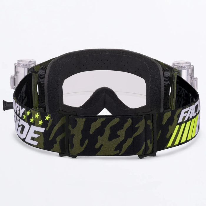 FXR Factory Ride Roll-Off Goggle - Army Camo/HiVis, view 3