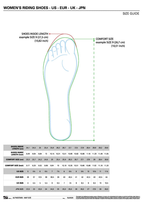 Alpinestars Womens Stella Faster-4 Drystar Riding Shoes