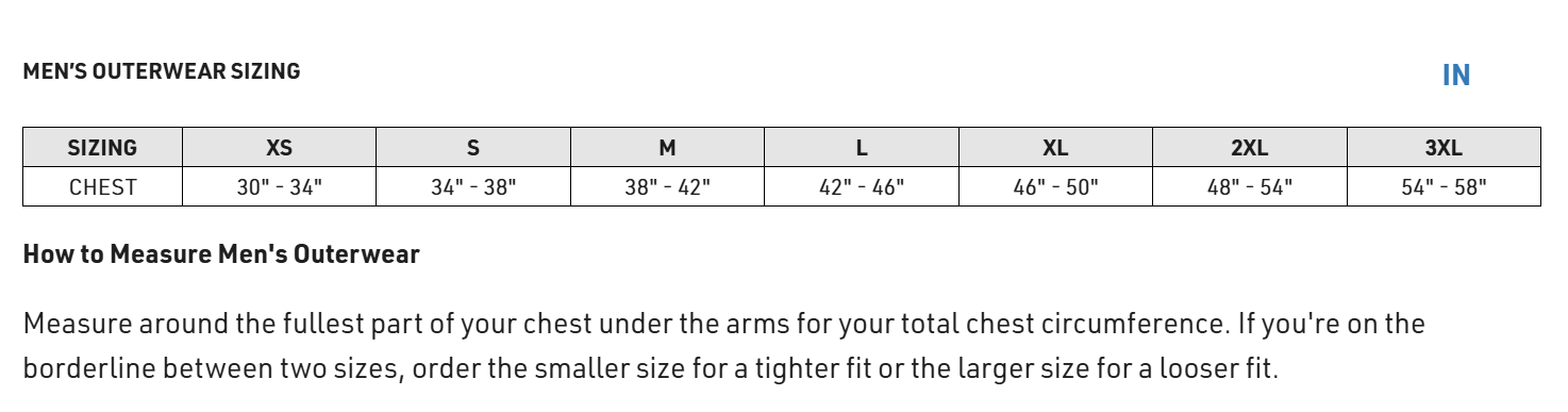 Thor Mens Tour Heavyweight Jacket