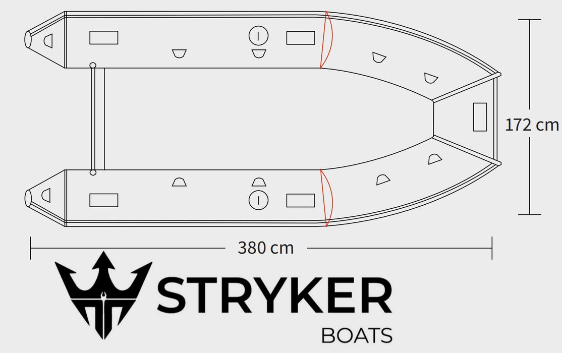 Stryker LX 380 (12’ 5”) Air Floor Inflatable Boat