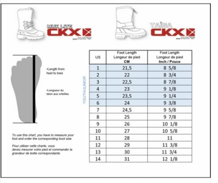 CKX 12 Inch Taiga Boots
