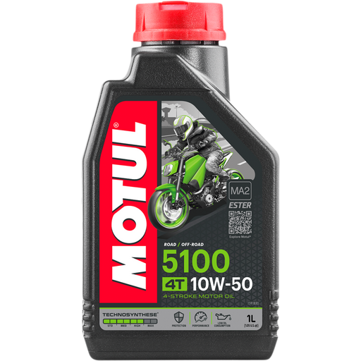 Motul 5100 4T 4-Stroke Synthetic Ester Blend Motor Oil - 10W50