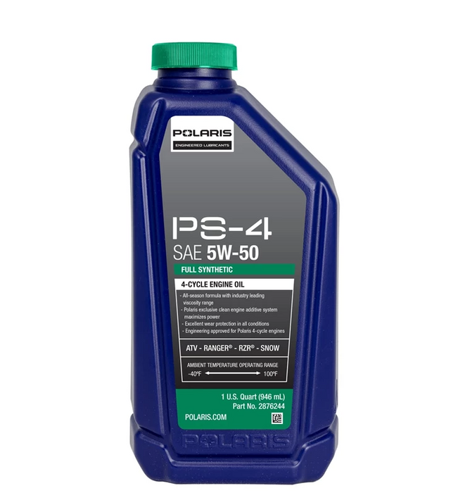 Polaris ATV / UTV PS-4 5W-50 Full Synthetic Engine Oil