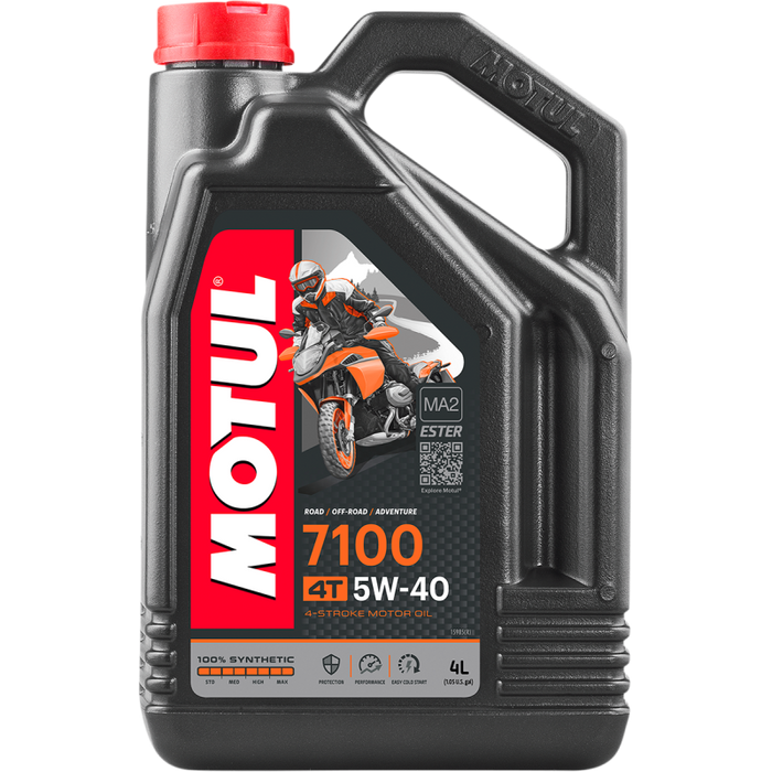 Motul 7100 4T 4-Stroke Synthetic Ester Motor Oil - 5W40