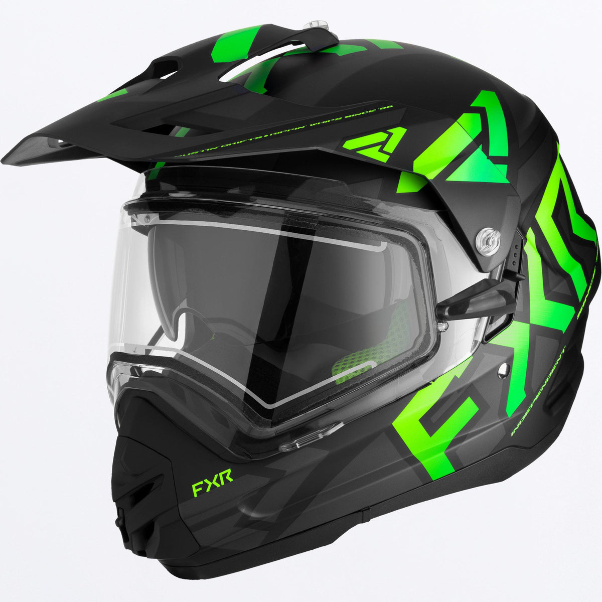 FXR Torque X Team Helmet w/ E Shield Sun Shade — Riverside