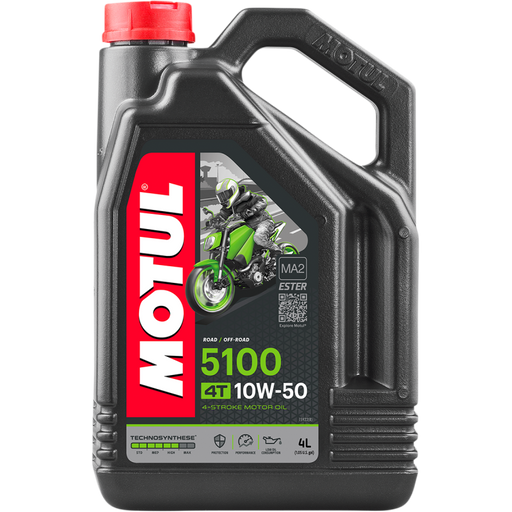 Motul 5100 4T 4-Stroke Synthetic Ester Blend Motor Oil - 10W50