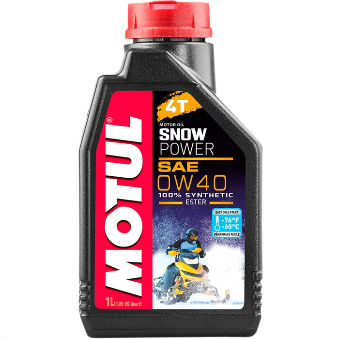 Motul Snowmobile Power 4T 4-Stroke Motor Oil - 0W40