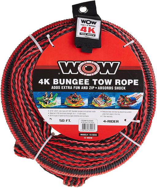 WOW 4 PERSON BUNGEE TUBE TOW ROPE