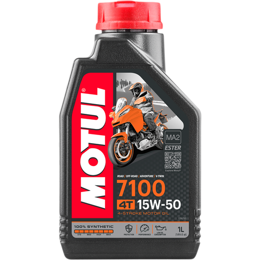 Motul 7100 4T 4-Stroke Synthetic Ester Motor Oil - 15W50