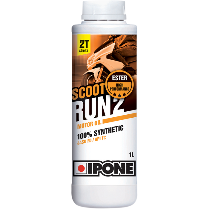 Ipone Scoot Run 2 100% Synthetic Oil - 2T 2-Stroke