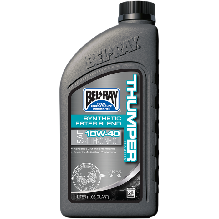 Bel-Ray Thumper Racing Synthetic Ester Blend 4T 4-Stroke Engine Oil - 10W40