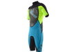 JET PILOT CAUSE SHORTY BLUE/GREEN WETSUIT