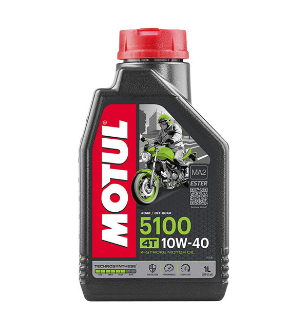 Motul 5100 4T 4-Stroke Synthetic Ester Blend Motor Oil - 10W40