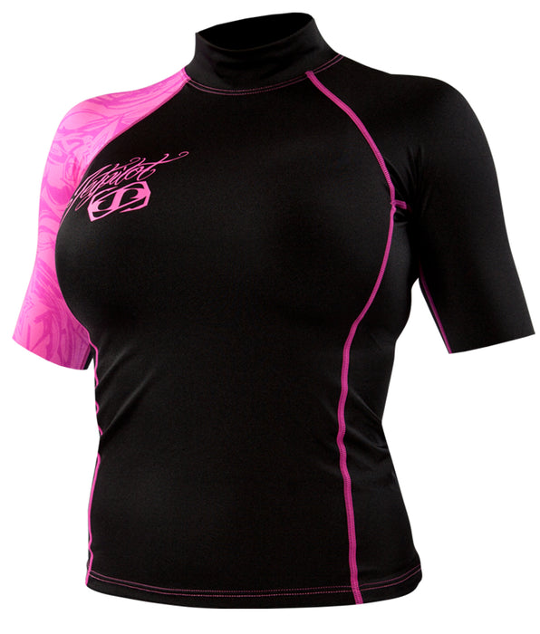 JET PILOT WOMENS MRS. CORPO SHORT SLEEVE RASHGUARD