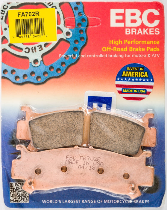 EBC R Series Long Life Sintered Brake Pads 1721-2831