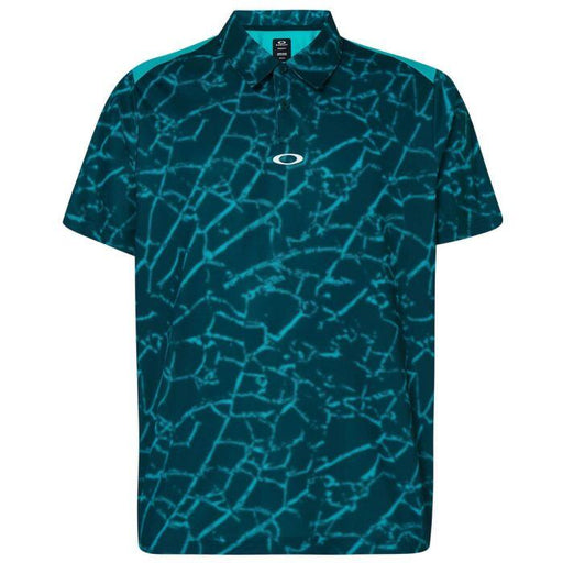 OAKLEY MENS BROKEN GLASS POLO SHIRT